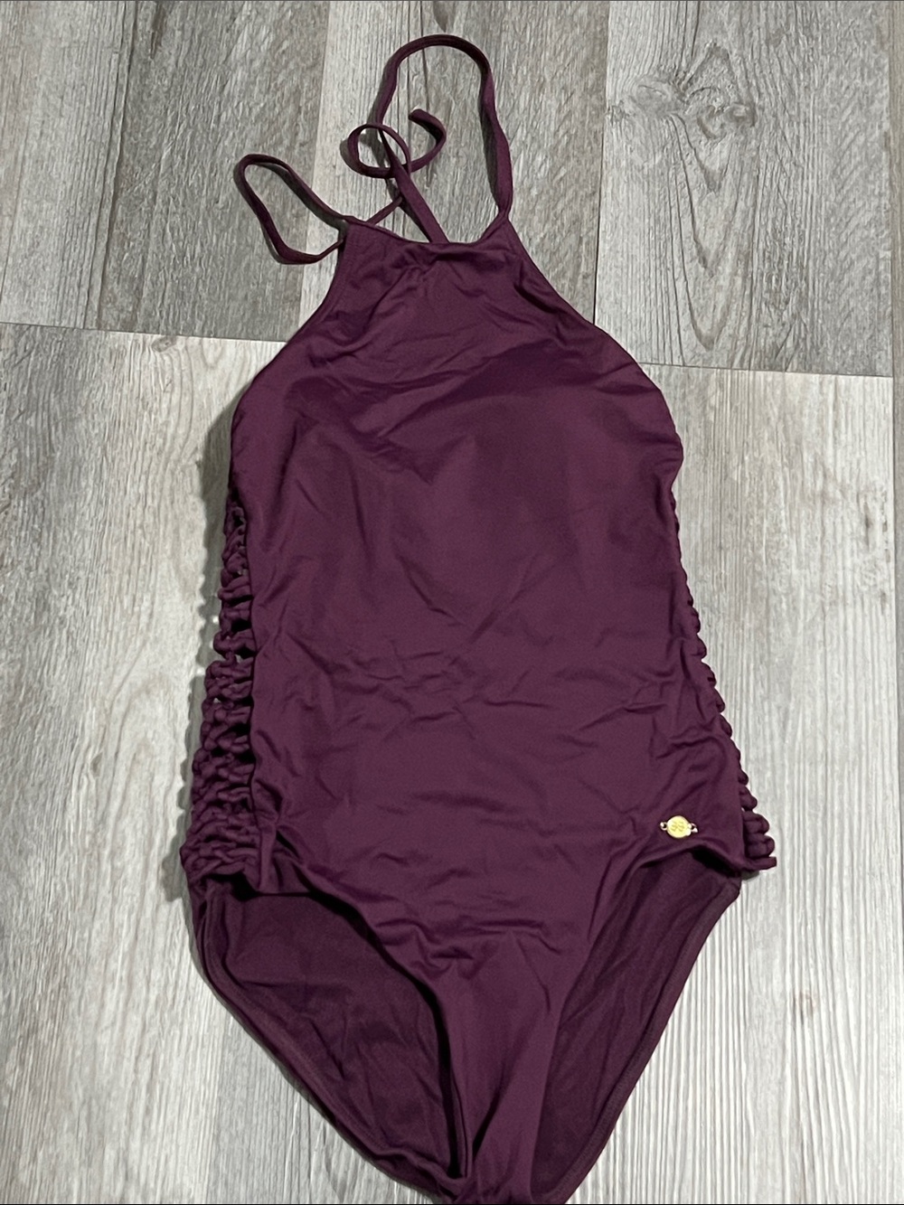 Sunseeker high neck halter one piece swimsuit / size 6
